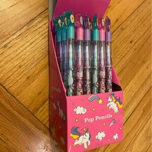 Unicorn Pop Pencils Set